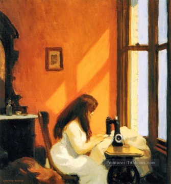  Hopper Art - fille à une machine à coudre Edward Hopper
